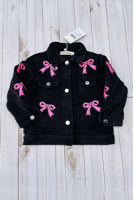 Black Corduroy Youth Jacket