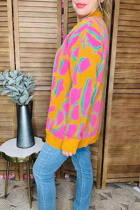 Bright Leopard Women's Sweater