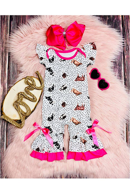Cows & Polka Dots Infant Romper