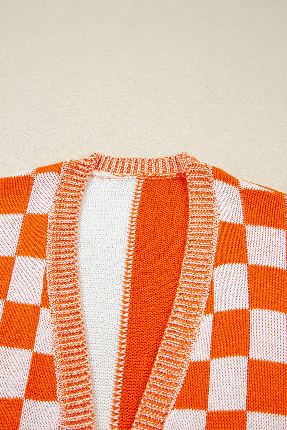 Women's Checkered Cardigan