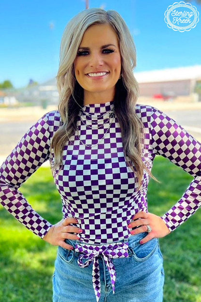 Women's Pep Rally Mesh Top Purple
