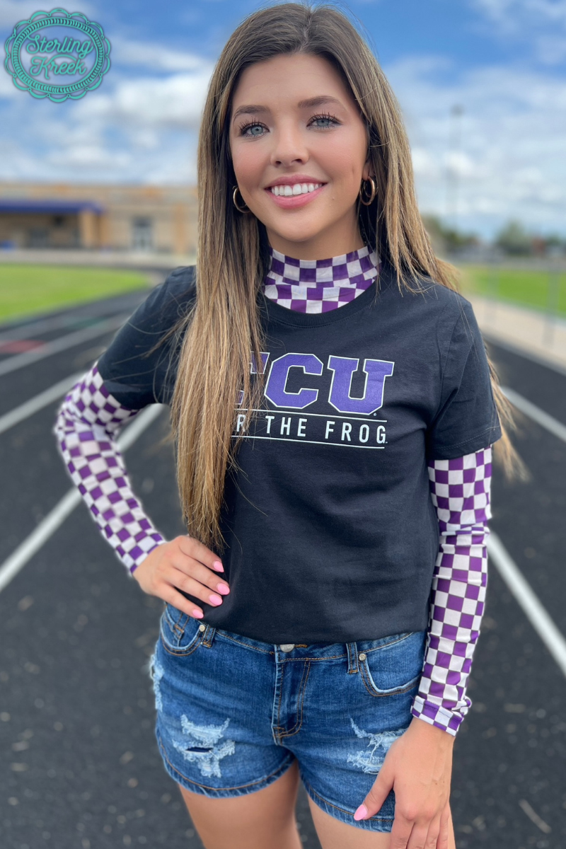 Women's Pep Rally Mesh Top Purple