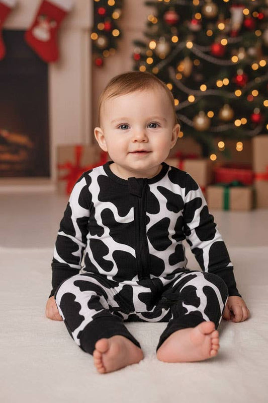 Bamboo Infant Cow Romper