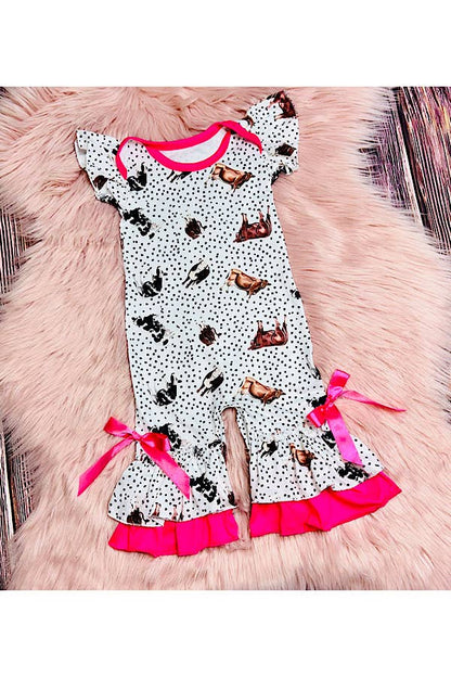 Cows & Polka Dots Infant Romper