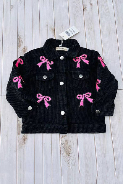 Black Corduroy Youth Jacket