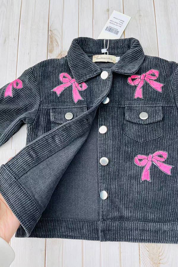 Black Corduroy Youth Jacket