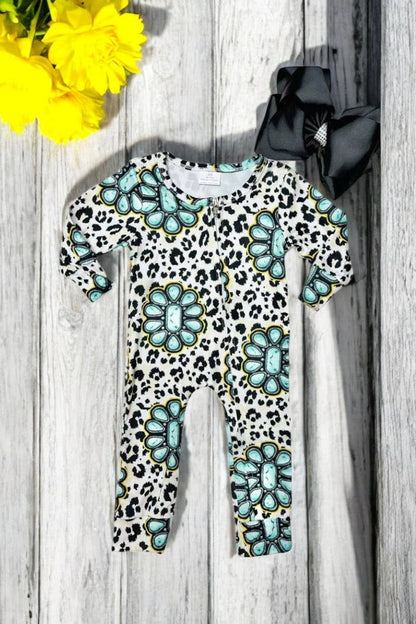 Leopard & Jewel Infant Romper