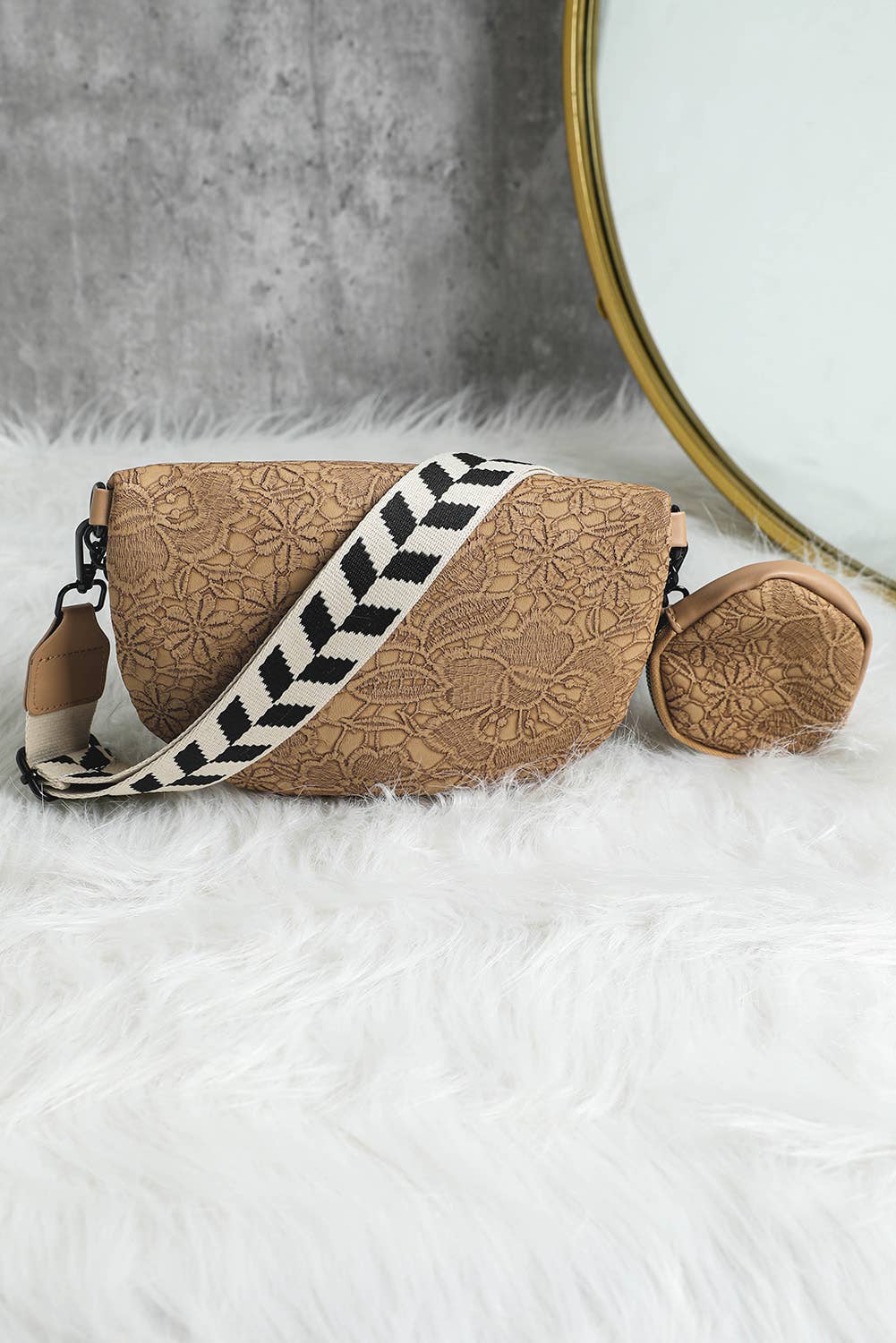 Chain Shoulder Bag With Coin Purse