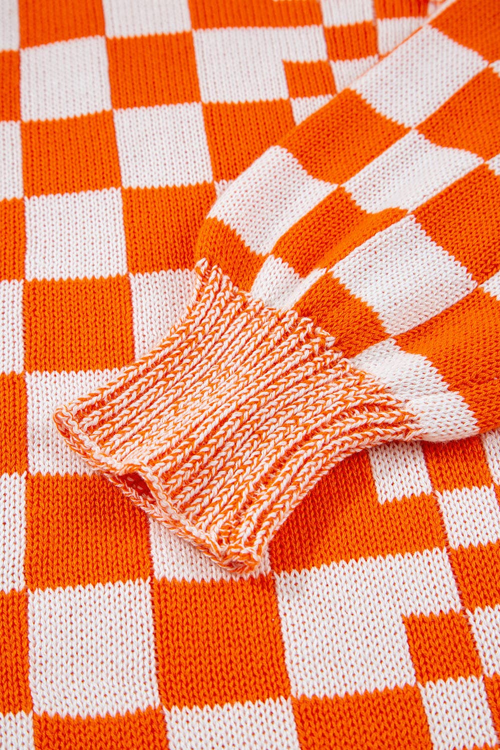Women's Checkered Cardigan