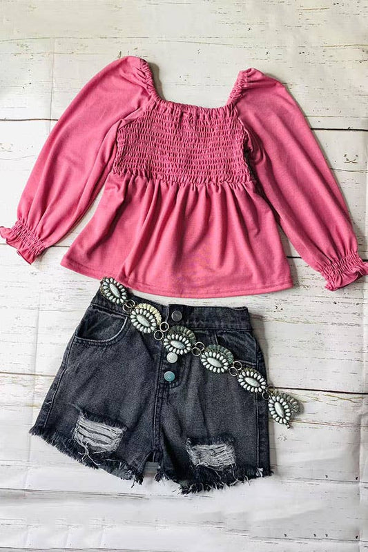Mauve Pink Youth Girls Top