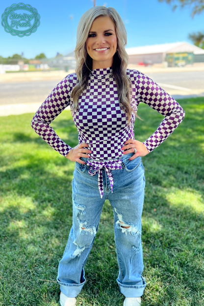 Women's Pep Rally Mesh Top Purple