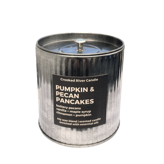 Pumpkin Pecan Pancakes Candle | Rustic Tin | Fall Scent
