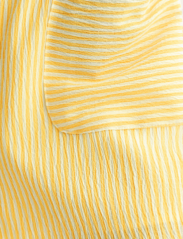 Shoulder Tie Yellow Striped Romper