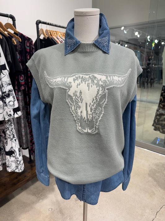 Women's Sage Western Sweater Vest