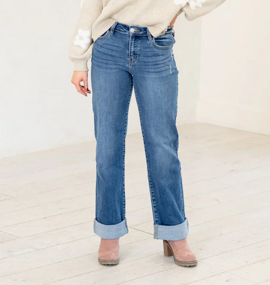 KanCan Women’s Wide Leg Jeans