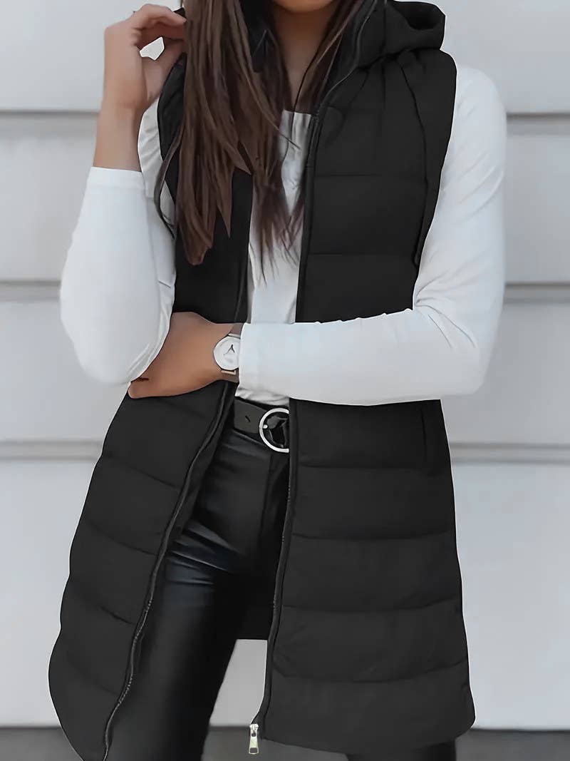 Long Quilted Vest