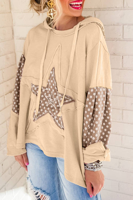 Boho Star Patchwork Hoodie