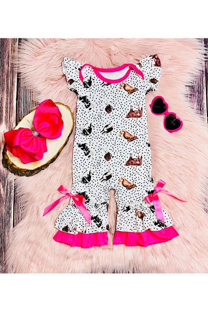 Cows & Polka Dots Infant Romper