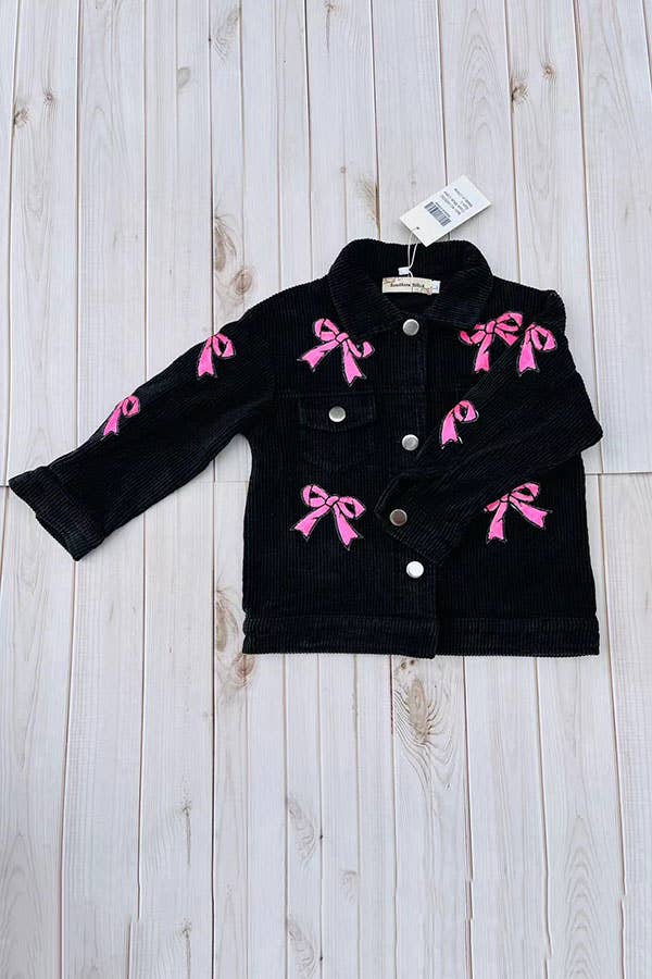 Black Corduroy Youth Jacket