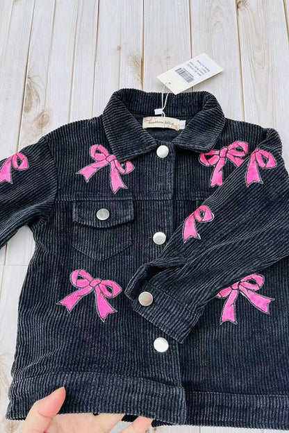 Black Corduroy Youth Jacket