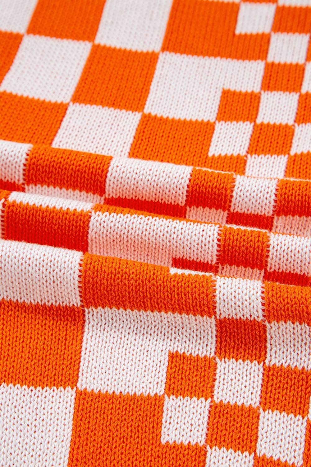 Women's Checkered Cardigan
