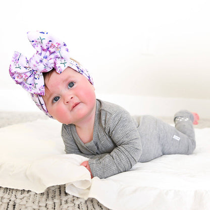 Riley Ribbed ZIP Bamboo One Piece Two Way Zipper Baby Outfit